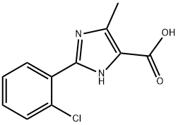 2-(2-CHLOROPHENYL)-5-METHYL-1H-IMIDAZOLE-4-CARBOXYLIC ACID Structure