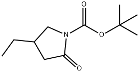 1-Pyrrolidinecarboxylicacid,4-ethyl-2-oxo-,1,1-dimethylethylester(9CI) 구조식 이미지