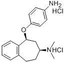 5H-Benzocyclohepten-7-amine, 6,7,8,9-tetrahydro-5-(4-aminophenoxy)-N,N -dimethyl-, dihydrochloride, cis- Structure