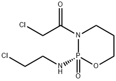 3-(2-Chloroactyl)-2-[(2-chloroethyl)amino]tetrahydro-2H-1,3,2-oxazaphosphorine-2-oxide 구조식 이미지