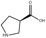 (S)-피롤리딘-3-카르복실산 구조식 이미지