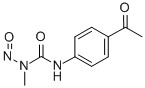 1-(p-Acetylphenyl)-3-methyl-3-nitrosourea Structure