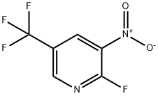 2-Fluoro-3-nitro-5-(trifluoromethyl)pyridine Structure