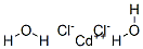 CADMIUM CHLORIDE DIHYDRATE Structure