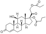 Hydrocortisone Butyrate Propionate 구조식 이미지