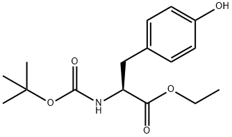 BOC-L-TYROSINE ETHYL ESTER 구조식 이미지