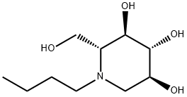 N-BUTYLDEOXYNOJIRIMYCIN Structure