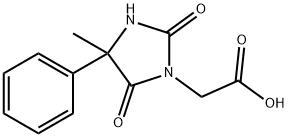 (4-METHYL-2,5-DIOXO-4-PHENYLIMIDAZOLIDIN-1-YL)아세트산 구조식 이미지