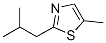 Thiazole,  5-methyl-2-(2-methylpropyl)- Structure