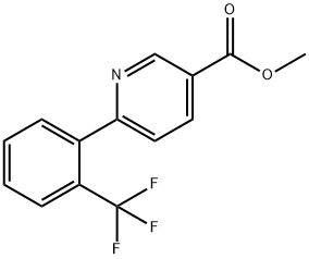 6-(2-트리플루오로메틸페닐)-니코틴산 구조식 이미지