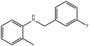 N-(3-Fluorobenzyl)-2-Methylaniline, 97% Structure