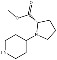 (R)-Methyl 1-(piperidin-4-yl)pyrrolidine-2-carboxylate Structure