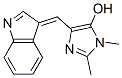 1H-Imidazol-5-ol,  4-(3H-indol-3-ylidenemethyl)-1,2-dimethyl- 구조식 이미지