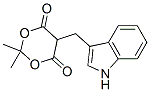 2,2-DIMETHYL-5-(3-INDOLYLMETHYL)-1,3-DIOXANE-4,6-DIONE Structure