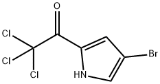 1-(4-BROMO-1H-PYRROL-2-YL)-2,2,2-TRICHLORO-1-ETHANONE 구조식 이미지