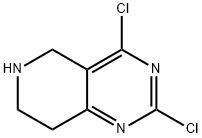 2,4-디클로로-5,6,7,8-테트라하이드로피리도[3,4-D]피리미딘 구조식 이미지