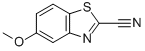2-Benzothiazolecarbonitrile,5-methoxy-(7CI,8CI,9CI) Structure