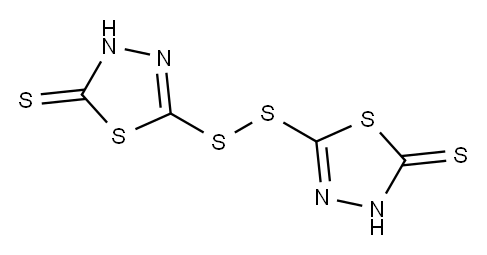 5,5'-dithiodi-1,3,4-thiadiazole-2(3H)-thione 구조식 이미지