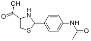 2-(4-ACETYLAMINO-PHENYL)-THIAZOLIDINE-4-CARBOXYLIC ACID Structure