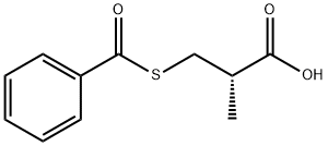 (S)-(-)-3-(Benzoylthio)-2-methylpropanoic acid Structure
