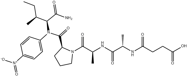 SUC-ALA-ALA-PRO-ILE-PNA Structure