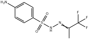 4-amino-N-(1,1,1-trifluoropropan-2-ylideneamino)benzenesulfonamide Structure