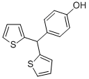 4-(DI-티오펜-2-YL-메틸)-페놀 구조식 이미지