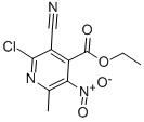 ETHYL 2-CHLORO-3-CYANO-6-METHYL-5-NITROPYRIDINE-4-CARBOXYLATE 구조식 이미지