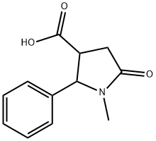 1-Methyl-5-oxo-2-phenyl-pyrrolidine-3-carboxylic acid Structure