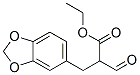 ethyl alpha-formyl-1,3-benzodioxole-5-propanoate Structure