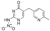 5-[(6-methyl-3-pyridyl)methyl]-2-(nitroamino)-1H-pyrimidin-4-one 구조식 이미지