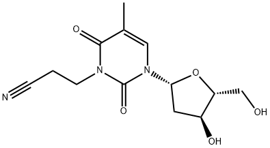 3-(2-cyanoethyl)thymidine Structure