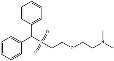 2-[2-[(디페닐메틸)술포닐]에톡시]-N,N-디메틸에탄아민 구조식 이미지