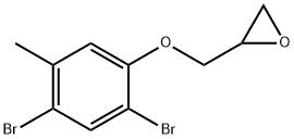 [(2,4-dibromo-5-methylphenoxy)methyl]oxirane  Structure