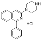 1-Phenyl-3-(1-piperazinyl)isoquinoline monohydrochloride Structure