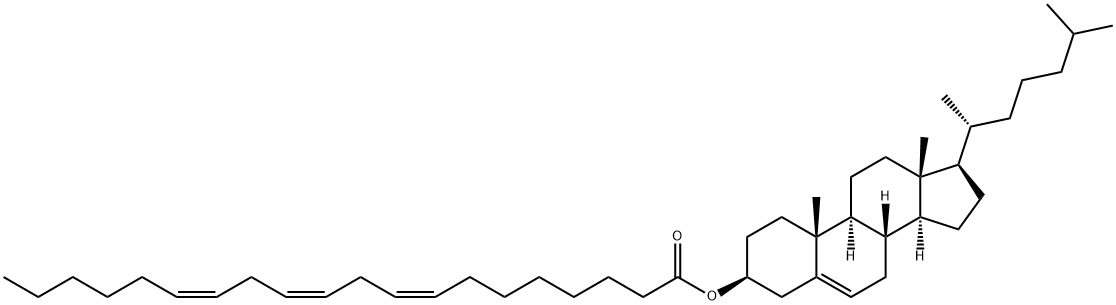 [(3S,8S,9S,10R,13R,14S,17R)-10,13-dimethyl-17-[(2R)-6-methylheptan-2-yl]-2,3,4,7,8,9,11,12,14,15,16,17-dodecahydro-1H-cyclopenta[a]phenanthren-3-yl] (8Z,11Z,14Z)-icosa-8,11,14-trienoate 구조식 이미지