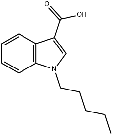 1-pentyl-1H-indole-3-carboxylic acid 구조식 이미지