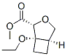 3-Oxabicyclo[3.2.0]heptane-2-carboxylicacid,1-ethoxy-,methylester,(1S,2R,5R)-(9CI) 구조식 이미지