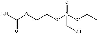 2-[(아미노카르보닐)옥시]에틸에틸(히드록시메틸)포스포네이트 구조식 이미지