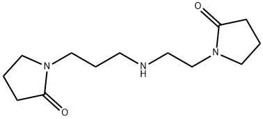 1-[3-[[2-(2-oxo-1-pyrrolidinyl)ethyl]amino]propyl]pyrrolidin-2-one 구조식 이미지