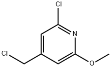 2-클로로-4-(클로로메틸)-6-메톡시피리딘 구조식 이미지