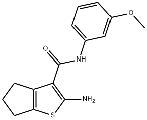 2-AMINO-N-(3-METHOXYPHENYL)-5,6-DIHYDRO-4H-CYCLOPENTA[B]THIOPHENE-3-CARBOXAMIDE Structure