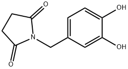 2,5-Pyrrolidinedione, 1-[(3,4-dihydroxyphenyl)methyl]- (9CI) Structure