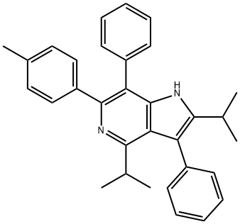 2,4-DIISOPROPYL-3,7-DIPHENYL-6-P-TOLYL-1H-PYRROLO[3,2-C]PYRIDINE Structure