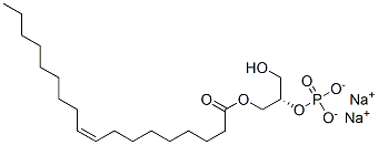 1-OLEOYL-SN-GLYCERO-3-PHOSPHATE SODIUM SALT Structure