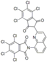 4,5,6,7-tetrachloro-2-[2-(4,5,6,7-tetrachloro-1,3-dioxo-inden-2-yl)quinolin-8-yl]isoindole-1,3-dione 구조식 이미지