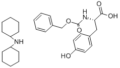 N-CARBOBENZOXY-L-TYROSINE DICYCLOHEXYLAMINE SALT 구조식 이미지