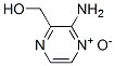 피라진메탄올,3-아미노-,4-옥사이드(9CI) 구조식 이미지