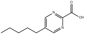 2-피리미딘카르복실산,5-펜틸-(9CI) 구조식 이미지