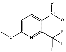 6-메톡시-2-트리플루오로메틸-3-니트로피리딘 구조식 이미지